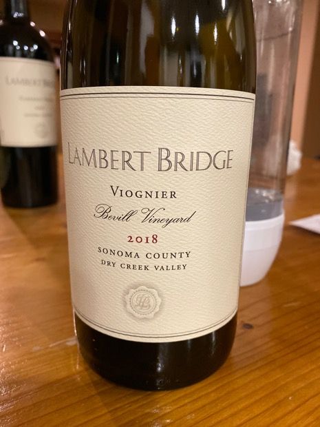 2018 Lambert Bridge Viognier Bevill Vineyard, USA, California, Sonoma ...