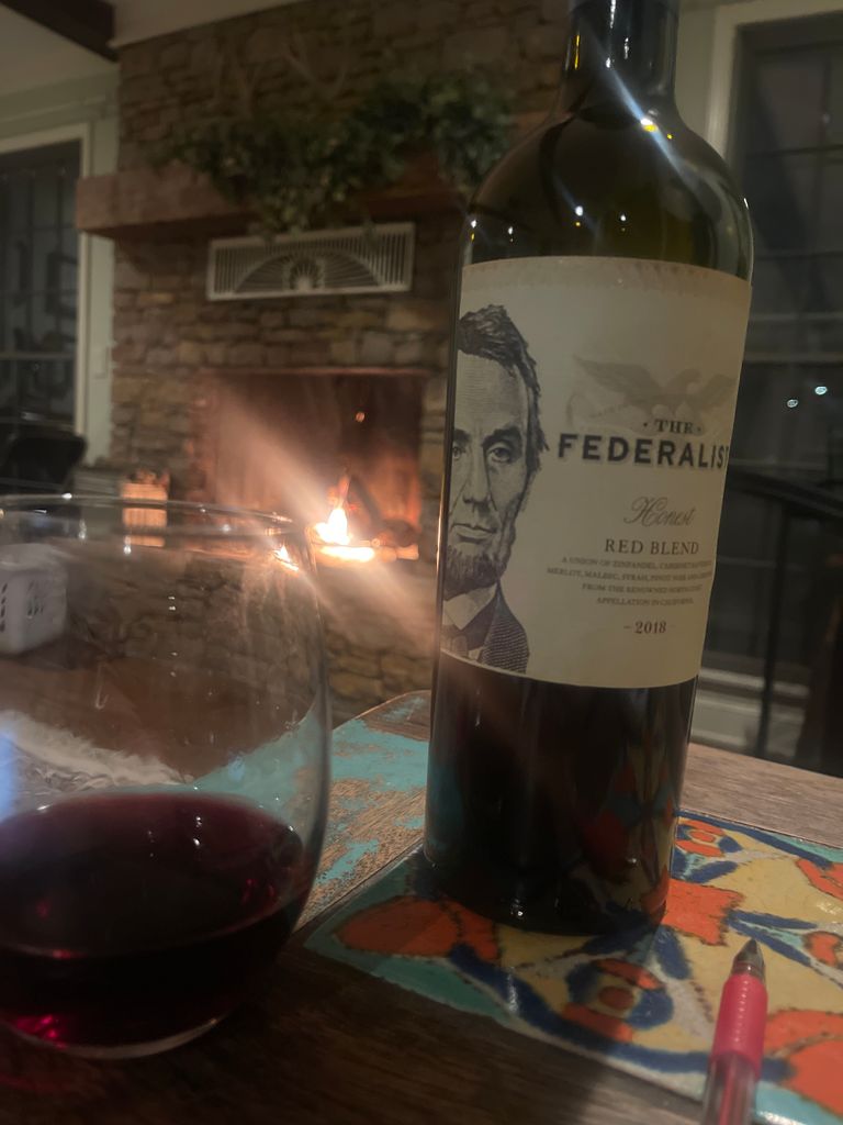 2018 The Federalist Wines The Federalist Honest, USA, California, North