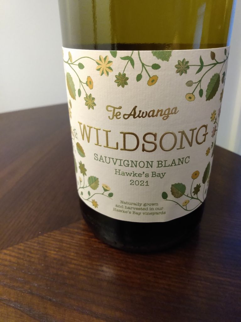 2021 Te Awanga Estate Sauvignon Blanc Wildsong, New Zealand, North