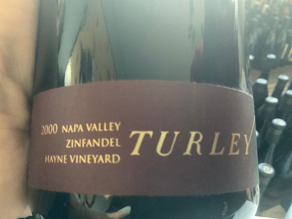 2000 Turley Zinfandel Hayne Vineyard, USA, California, Napa Valley, St