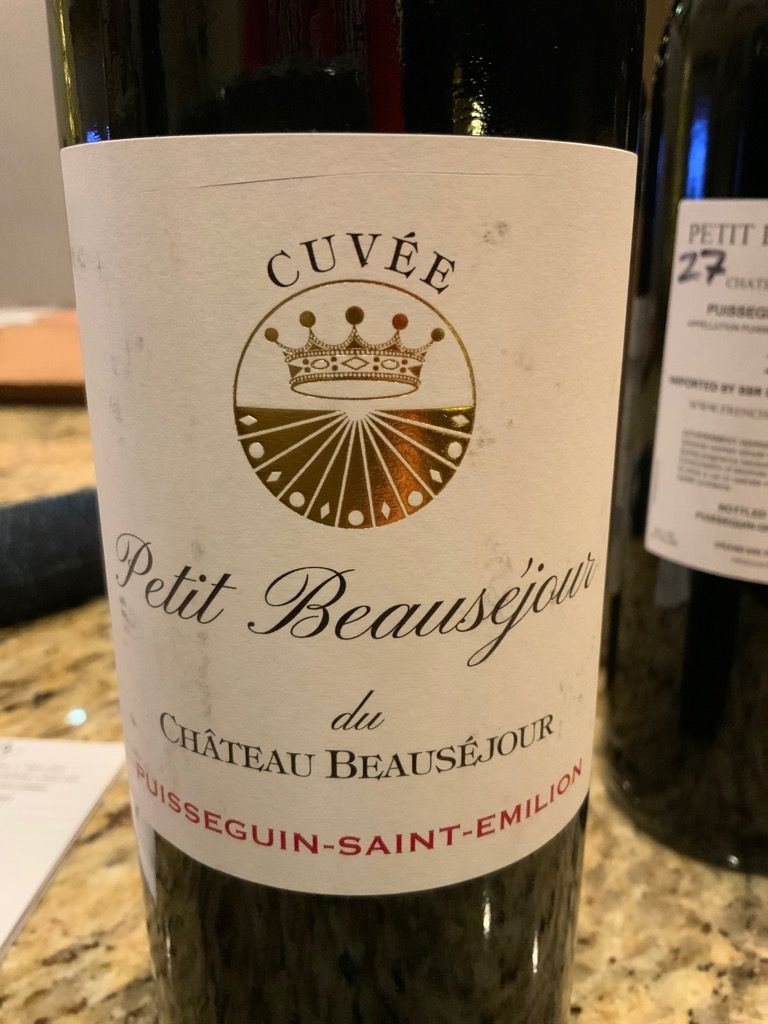 2022 Château Beauséjour (Puisseguin-St. Émilion) Cuvée Petit Beauséjour -  CellarTracker