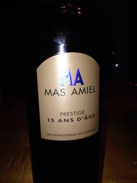 N.V. Mas Amiel Maury Prestige 15 ans d'age - CellarTracker