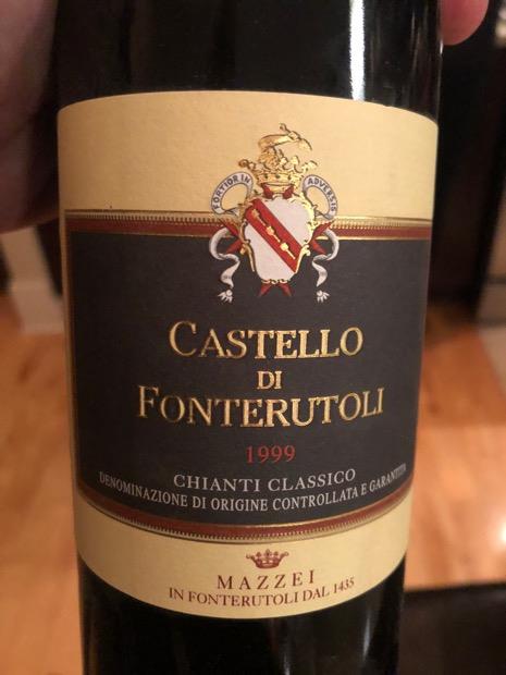 1999 Marchesi Mazzei Chianti Classico Castello di Fonterutoli