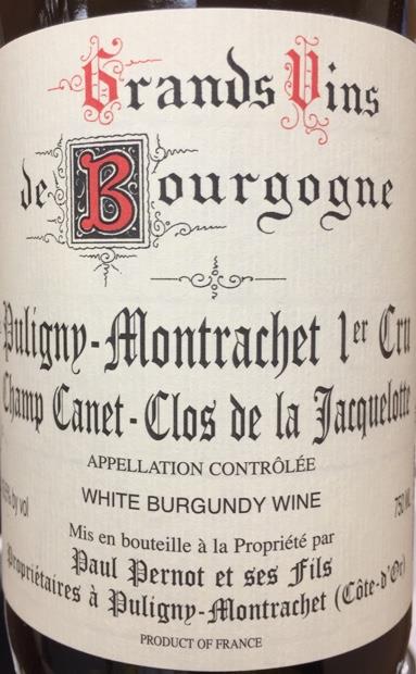 2017 Paul Pernot et ses Fils Puligny-Montrachet 1er Cru Champs