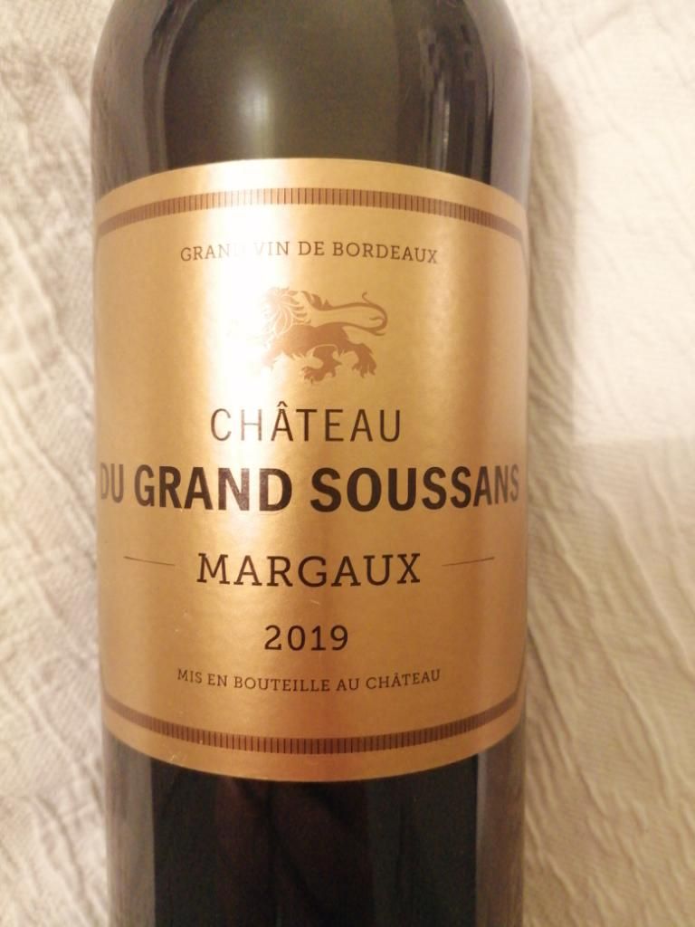 2019 Château Grand Soussans France Bordeaux Médoc Margaux