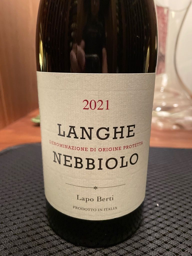 2021 Lapo Berti Langhe Nebbiolo, Italy, Piedmont, Langhe, Langhe DOC ...