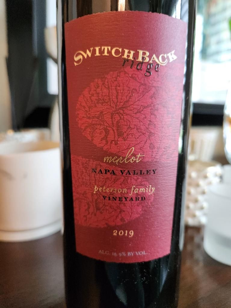 2019 Switchback Ridge Merlot Peterson Family Vineyard, USA, California ...