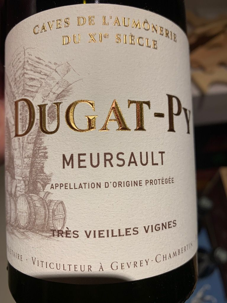 2019 Bernard Dugat-Py Meursault Vieilles Vignes, France, Burgundy