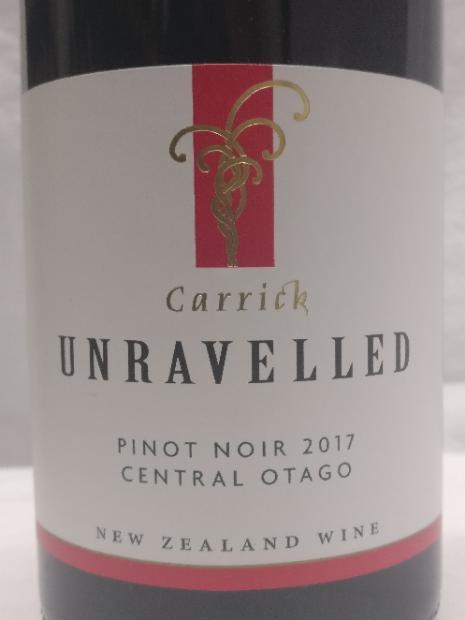 2017 Carrick Pinot Noir Unravelled, New Zealand, South Island, Otago ...