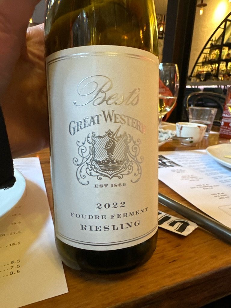 2024 Best's Great Western Riesling Foudre Ferment, Australia, Victoria ...