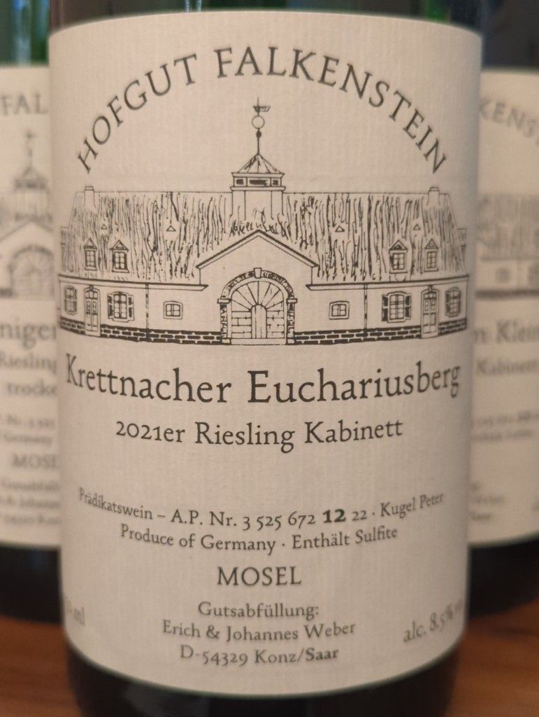 2022 Hofgut Falkenstein Krettnacher Euchariusberg Riesling Kabinett ...