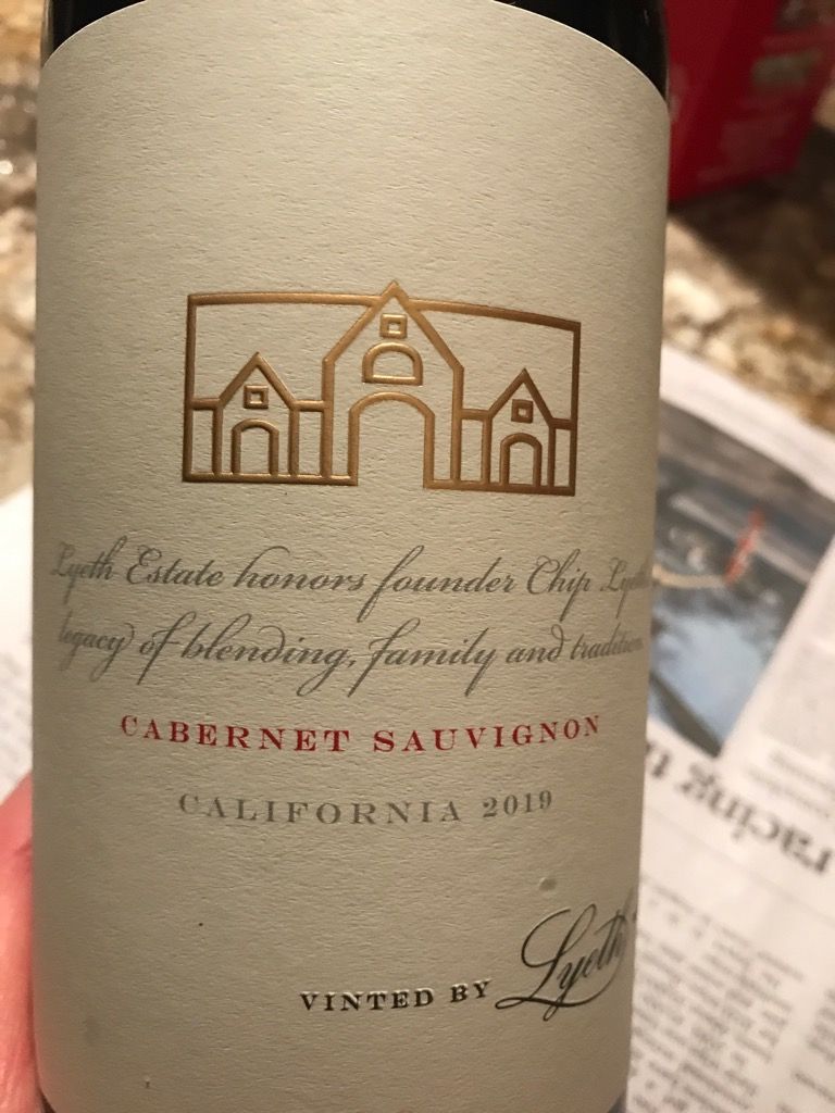 2019 Lyeth Cabernet Sauvignon, USA, California, North Coast - CellarTracker