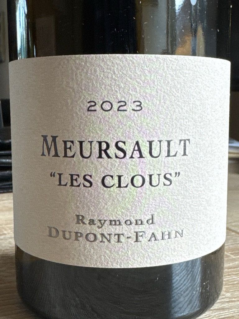 2022 Domaine Dupont-Fahn Meursault Les Clous - CellarTracker
