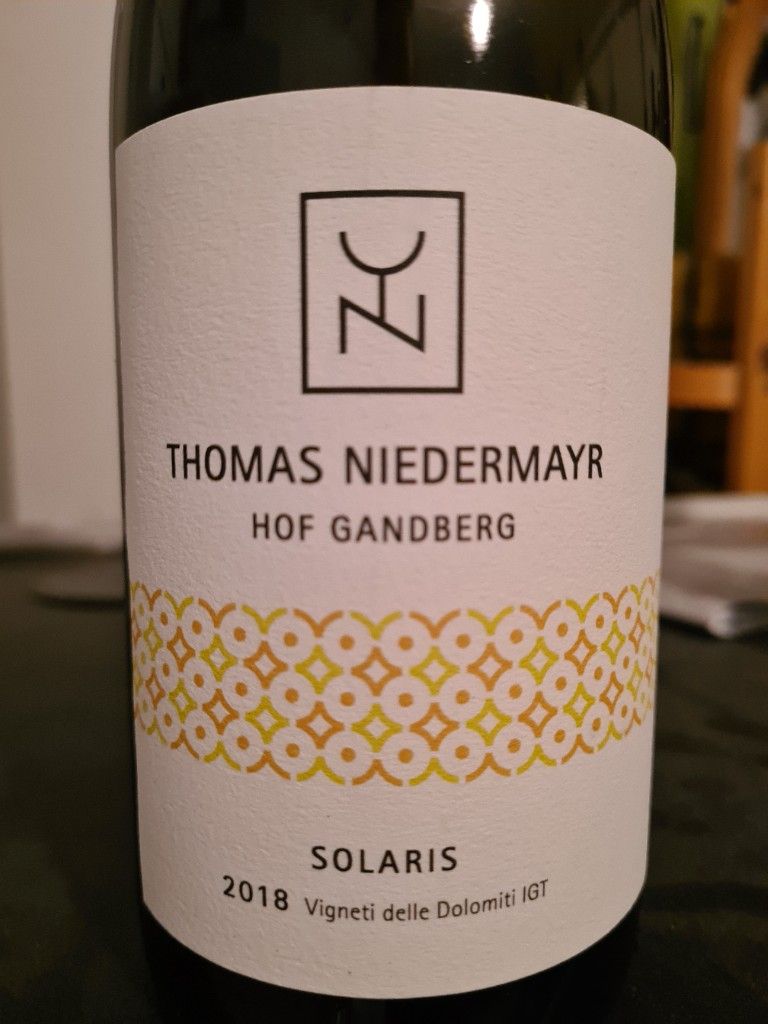 2019 Thomas Niedermayr Solaris Hof Gandberg Mitterberg IGT, Italy ...
