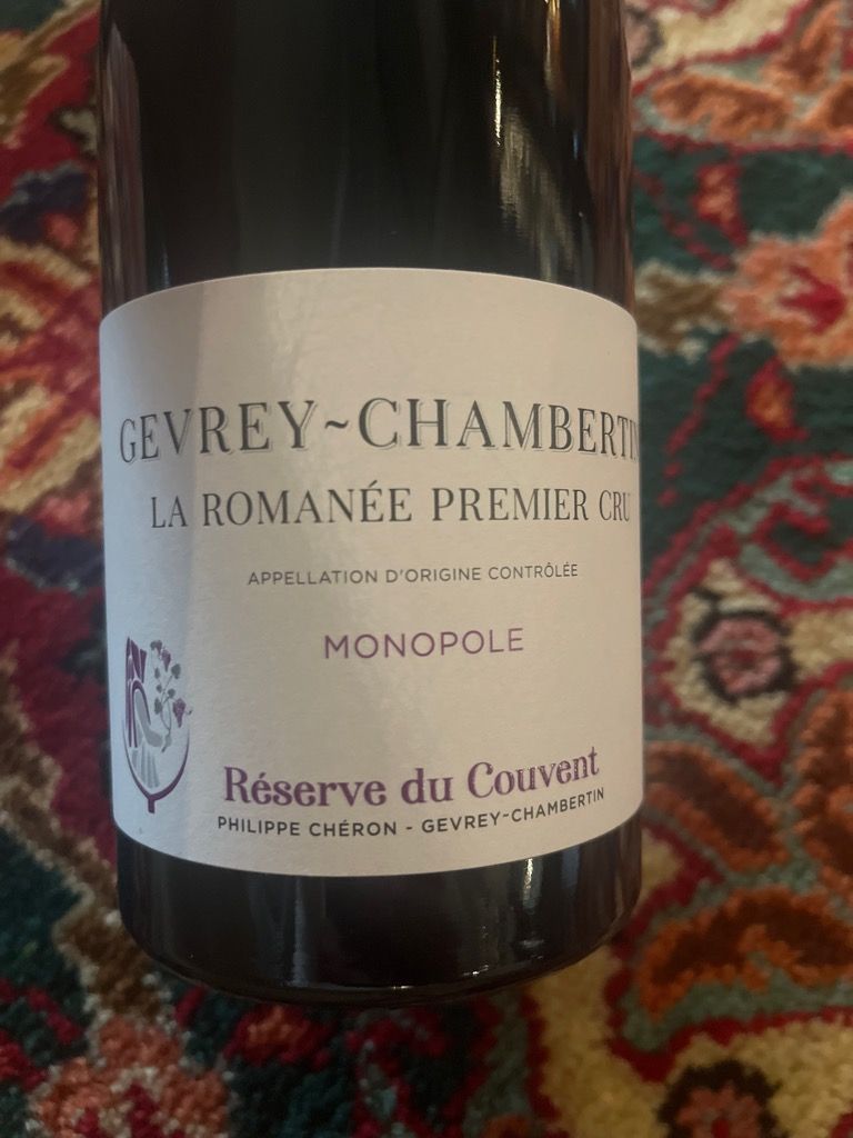 2018 Domaine du Couvent Gevrey-Chambertin 1er Cru La Romanée