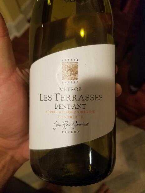 2013 Jean-René Germanier Fendant Les Terrasses, Switzerland, Valais ...