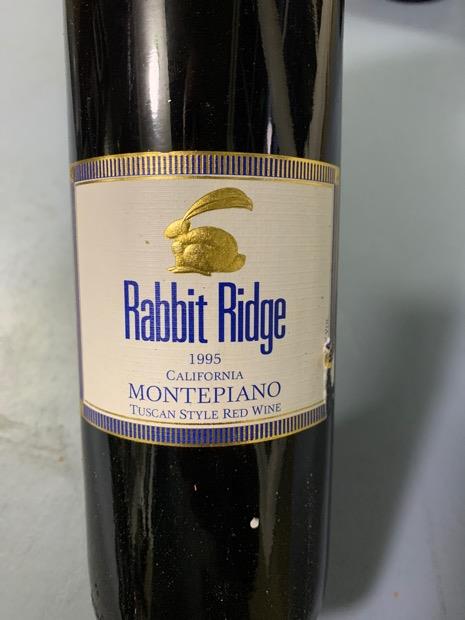 1990 Rabbit Ridge Montepiano, USA, California, Central Coast, Paso ...