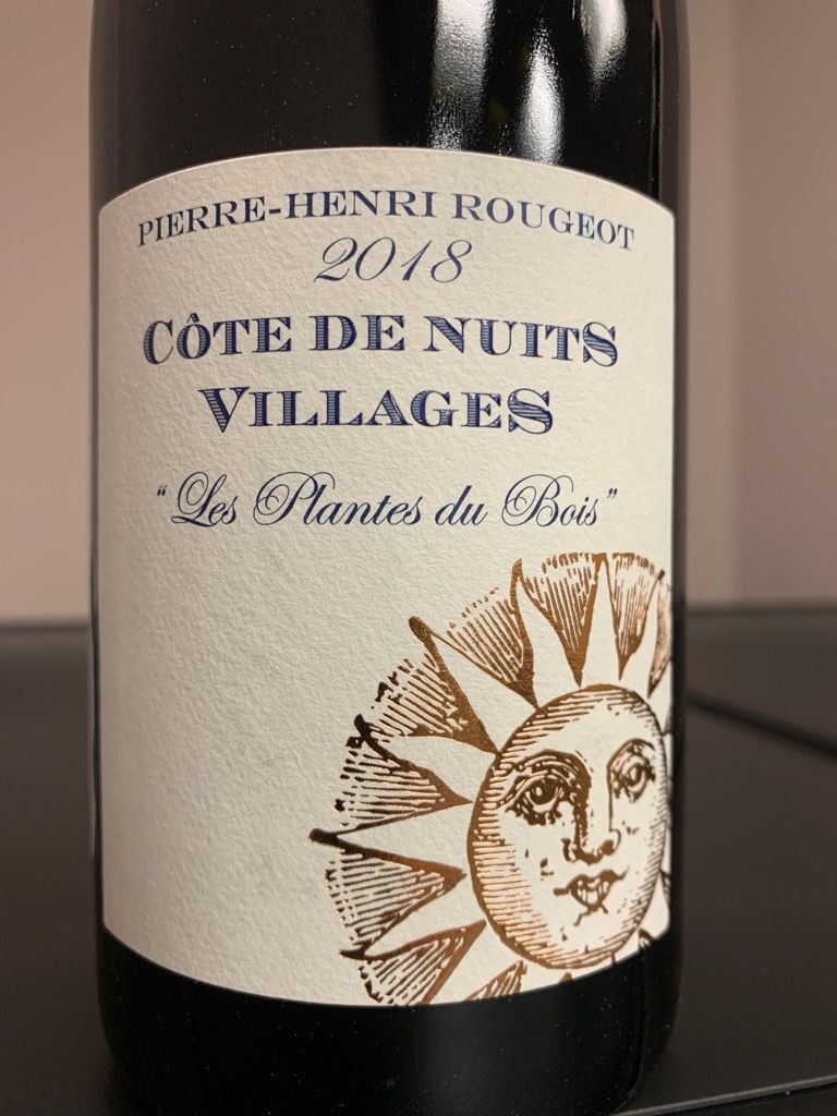 2020 Pierre-Henri Rougeot Côte De Nuits Villages Les Plantes Du Bois ...