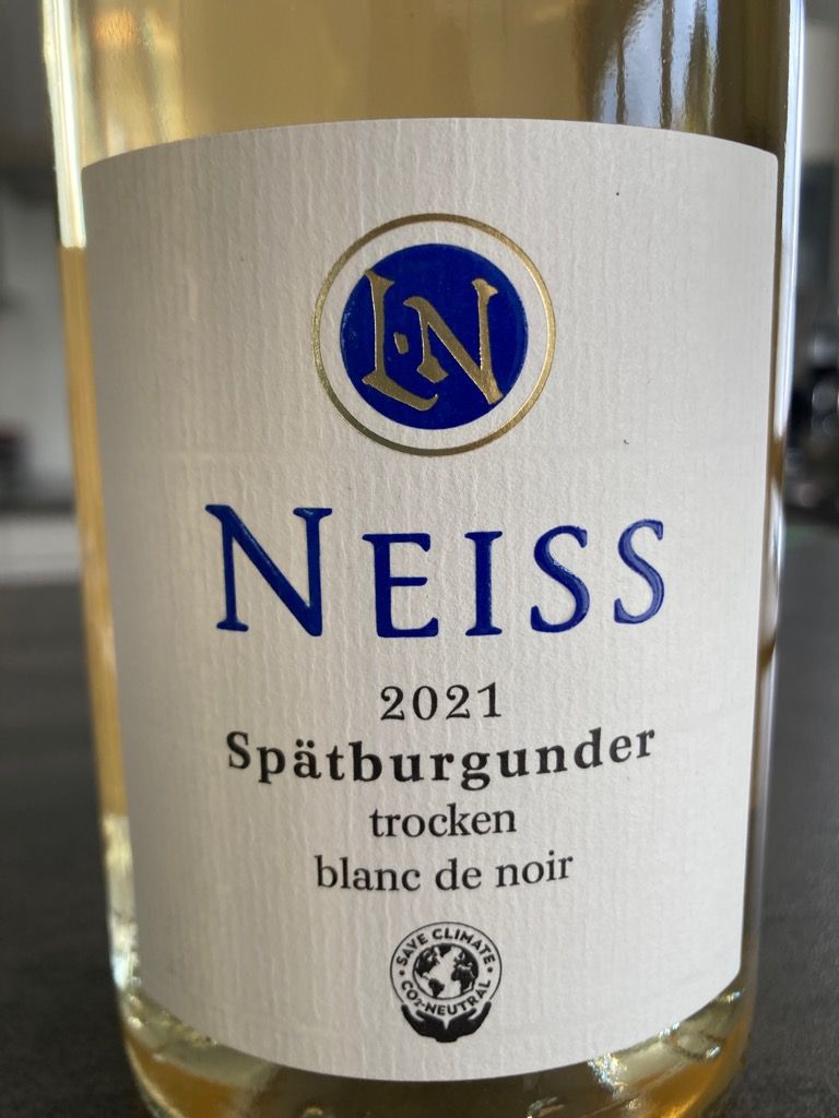 2018 Neiss Sp tburgunder Blanc de Noir trocken CellarTracker