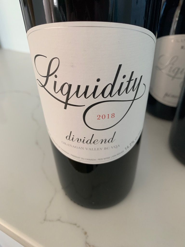 2018 Liquidity Wines Dividend, Canada, British Columbia, Okanagan ...