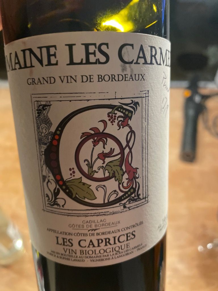 2020 Domaine les Carmels Les Caprices - CellarTracker