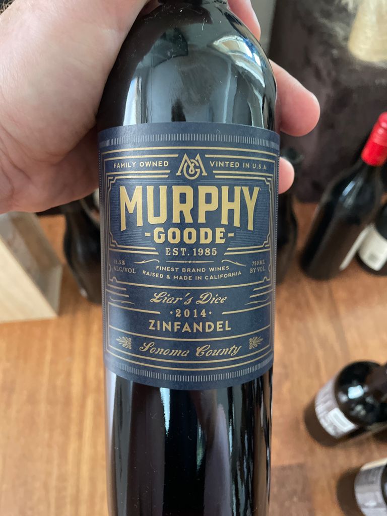 2014 MurphyGoode Zinfandel Liar's Dice, USA, California, Sonoma County