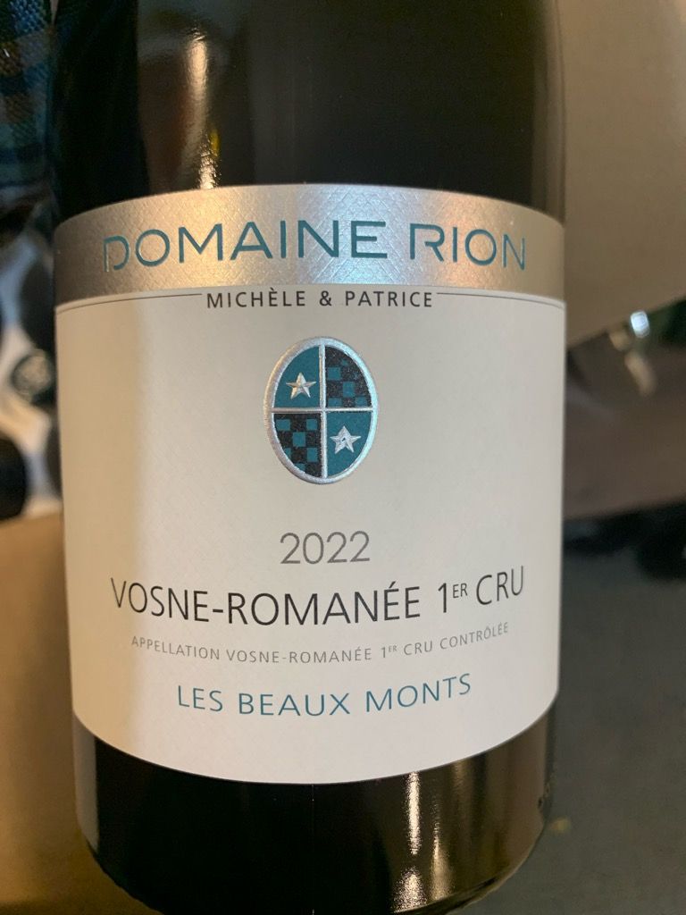 2022 Patrice Rion Vosne-Romanée 1er Cru Les Beaux Monts