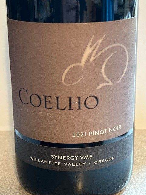 2021 Coelho Winery Pinot Noir Synergy VME, USA, Oregon, Willamette ...