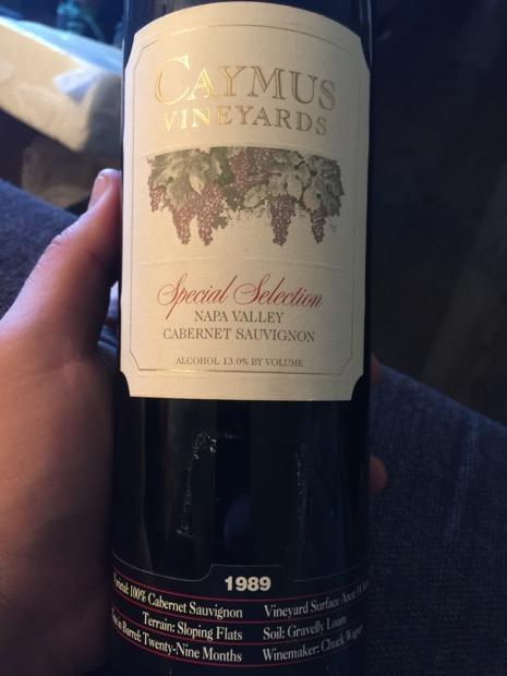 1986 Caymus Cabernet Sauvignon Special Selection - CellarTracker