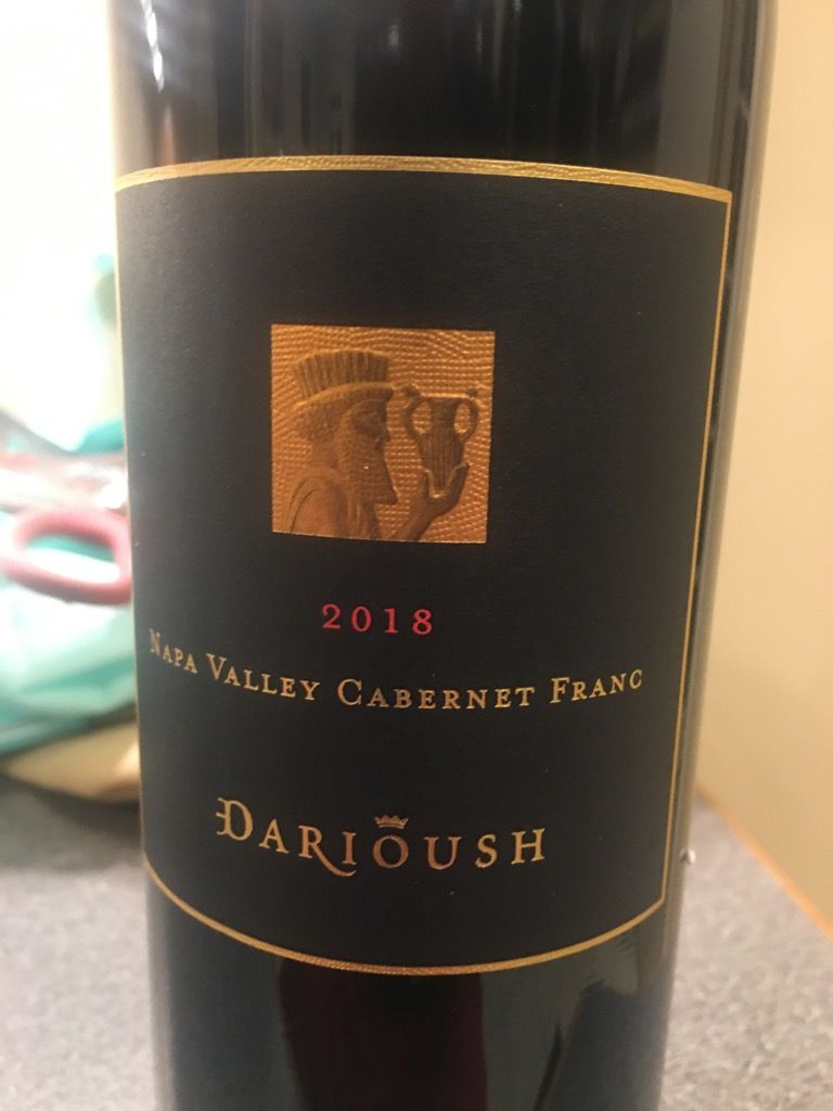 2018 Darioush Cabernet Franc, USA, California, Napa Valley - CellarTracker