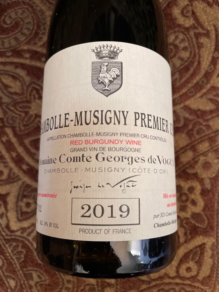 2012 Domaine Comte Georges de Vogüé Chambolle-Musigny 1er