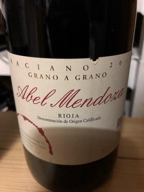 2014 Bodega Abel Mendoza Tempranillo Rioja Grano a Grano, Spain, La ...