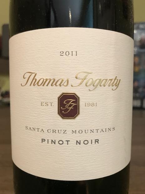 2018 Thomas Fogarty Pinot Noir Santa Cruz Mountains CellarTracker