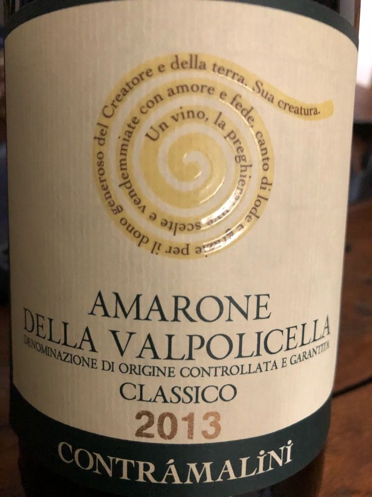 2014 Contramalini Amarone della Valpolicella Classico, Italy, Veneto ...