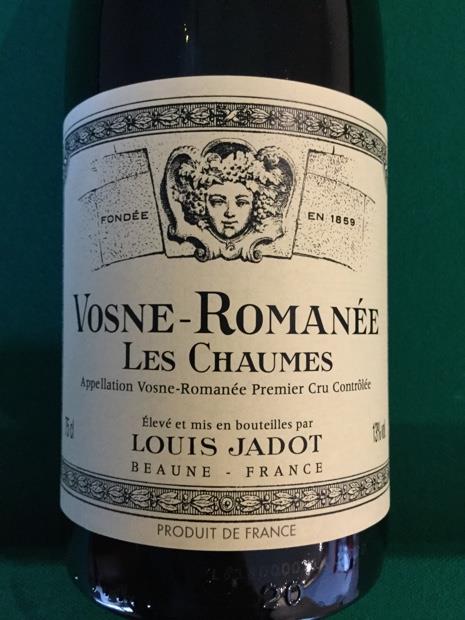 Louis Jadot Vosne-Romanée 2014 750ml 2014 Louis Jadot Vosne-Romanée 1er Cru Les Chaumes