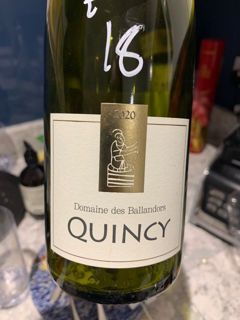 2020 Domaine des Ballandors Sauvignon Blanc Quincy, France, Loire