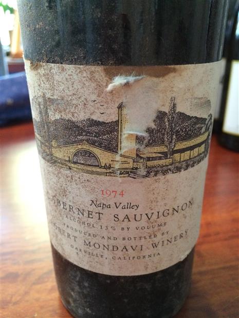 1978 Robert Mondavi Winery Cabernet Sauvignon Napa Valley