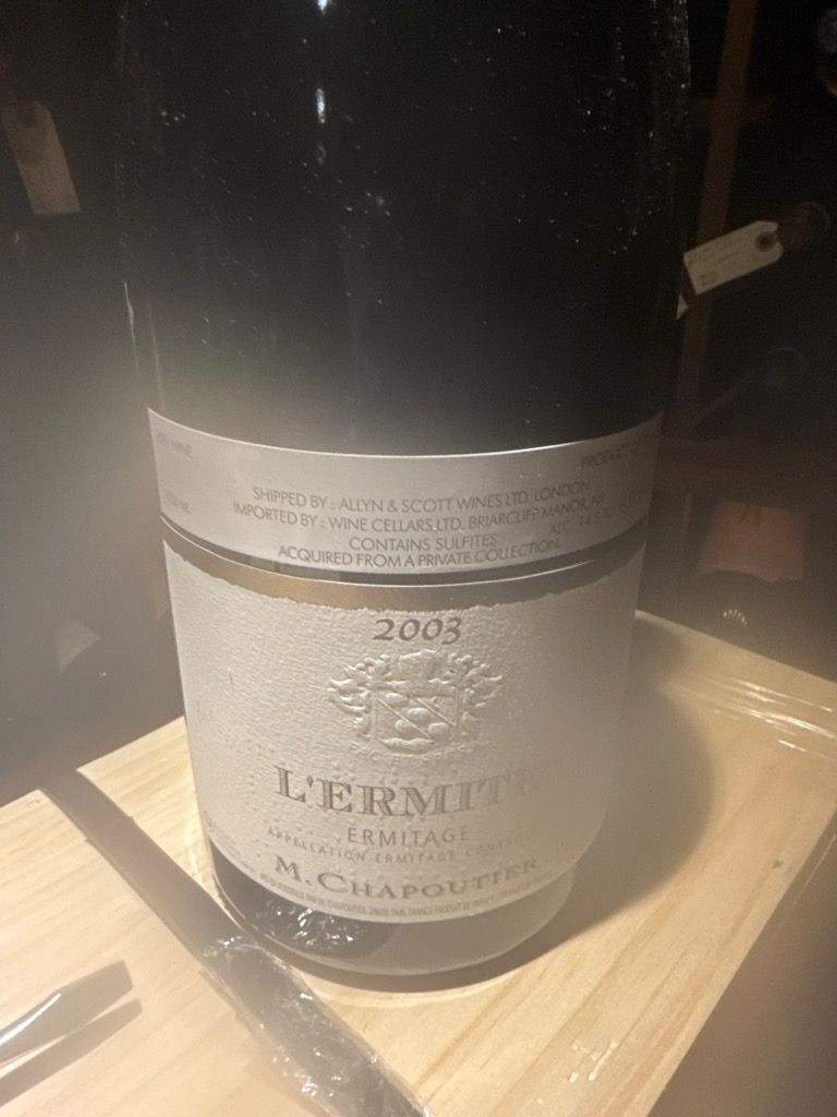 2003 M. Chapoutier Ermitage l'Ermite - CellarTracker