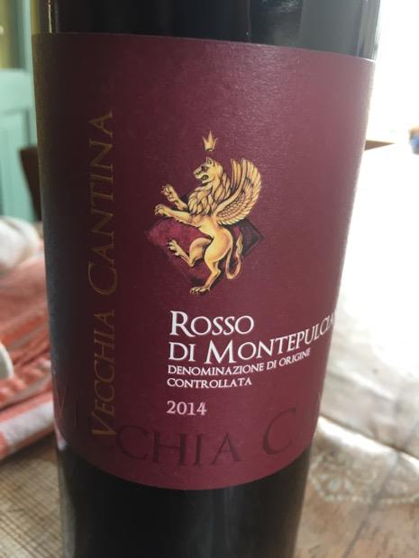 2014 Vecchia Cantina di Montepulciano Rosso di Montepulciano, Italy ...