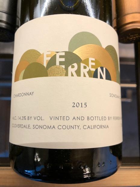 2015 Ferren Wines Chardonnay, USA, California, Sonoma County, Sonoma ...
