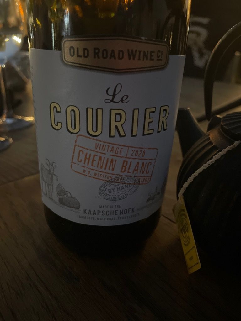 2021 old road wine co chenin blanc le courier south africa western