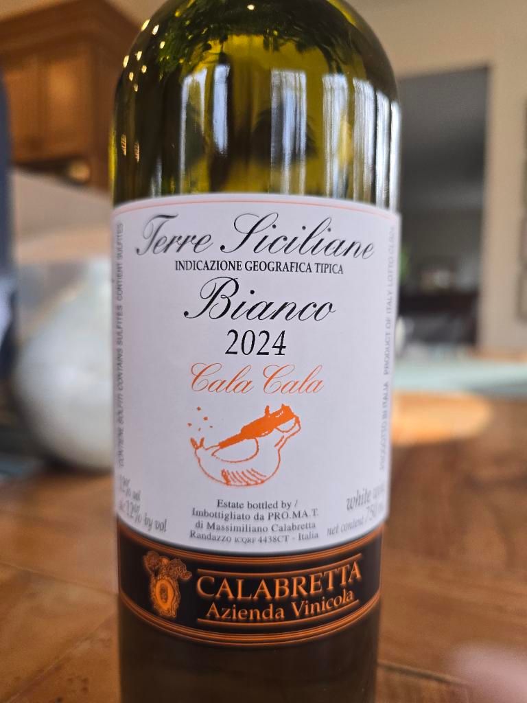 2024 Calabretta Terre Siciliane Cala Cala, Italy, Sicily, Terre ...