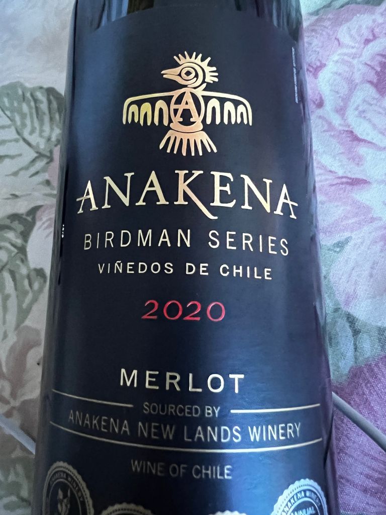 2020 Anakena Merlot Birdman Series, Chile, Rapel Valley - CellarTracker