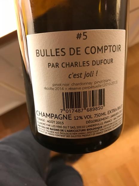 15 Charles Dufour Champagne Bulles De Comptoir 5 C Est Joli France Champagne Cellartracker