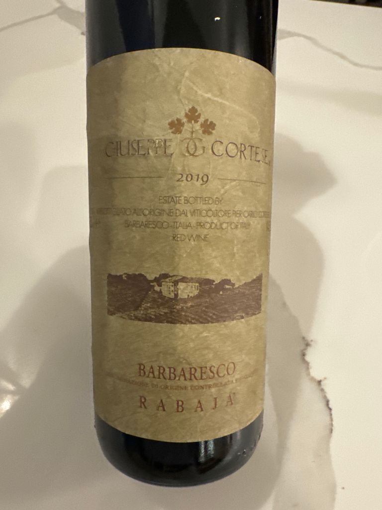 2019 Giuseppe Cortese Barbaresco Rabajà - CellarTracker
