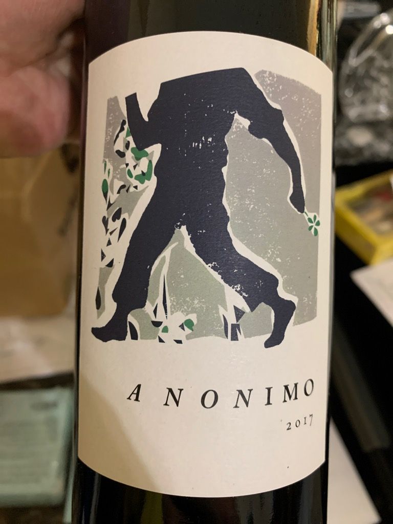 2019 Anonimo Paso Robles CellarTracker