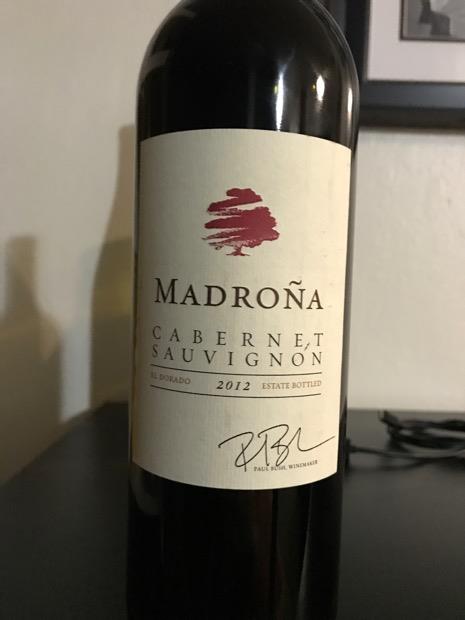 2013 Madroña Cabernet Sauvignon, USA, California, Sierra Foothills, El ...