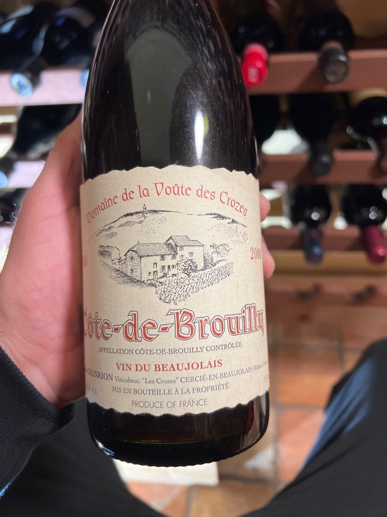 2017 Nicole Chanrion Côte de Brouilly Domain de la Voute des Crozes ...