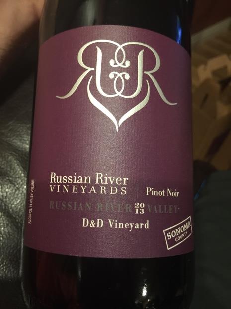 2013 Russian River Vineyards Pinot Noir D&D, USA, California, Sonoma ...