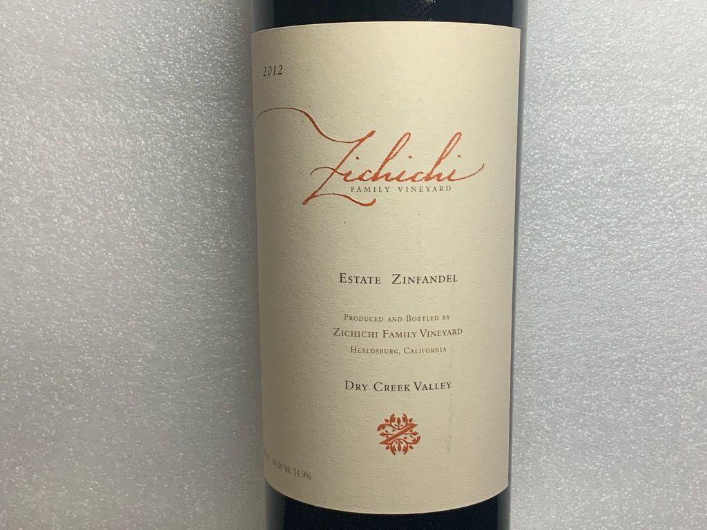 2012 Zichichi Family Vineyard Zinfandel Old Vine Estate - CellarTracker